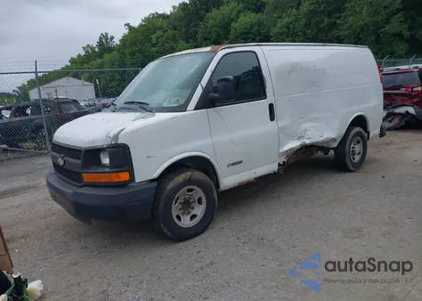 2006 Chevrolet Express Work Van from USA, damaged, VIN 1GCHG35U461201656